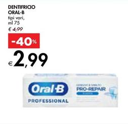 Offerta per Oral B - Dentifricio a 2,99€ in Bennet