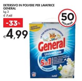 Offerta per General - Detersivo In Polvere Per Lavatrice a 4,99€ in Bennet