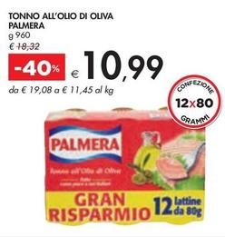 Offerta per Palmera - Tonno All'Olio Di Oliva a 10,99€ in Bennet