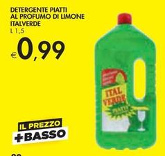 Offerta per Italverde - Detergente Piatti Al Profumo Di Limone a 0,99€ in Bennet