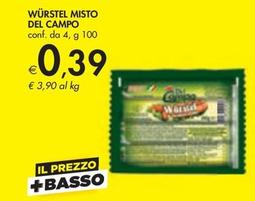 Offerta per Del Campo - Würstel Misto a 0,39€ in Bennet