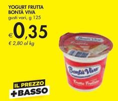 Offerta per Bontà Viva - Yogurt Frutta a 0,35€ in Bennet