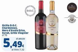 Offerta per Grillo Viognier - Sicilia  D.O.C. Chardonnay a 5,49€ in Sigma
