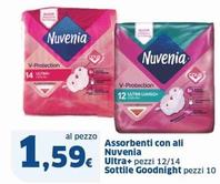 Offerta per Nuvenia - Assorbenti Con Ali Ultra+/Sottile Goodnight a 1,59€ in Sigma