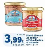 Offerta per Asdomar - Filetti Di Tonno All'Olio Di Oliva a 3,99€ in Sigma