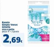 Offerta per Gillette - Rasoio Simply Venus Usa E Getta a 2,69€ in Sigma