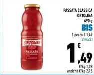 Offerta per Ortolina - Passata Classica a 1,49€ in Conad