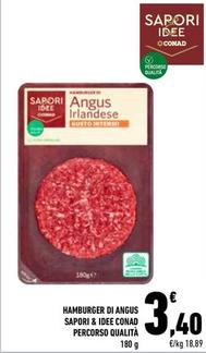 Offerta per Conad - Hamburger Di Angus Sapori & Idee Percorso Qualità a 3,4€ in Conad