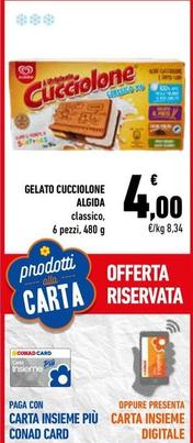Offerta per Algida - Gelato Cucciolone a 4€ in Conad City