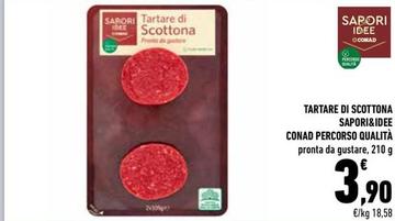 Offerta per Conad - Tartare Di Scottona Sapori&Idee Percorso Qualità a 3,9€ in Conad City