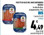 Offerta per Rizzoli - Filetti Di Alici Del Mar Cantabrico  a 4,49€ in Conad Superstore