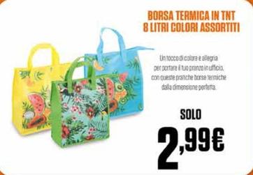 Offerta per Borsa Termica In Tnt 8 Litri Colori Assortiti a 2,99€ in Bricoio