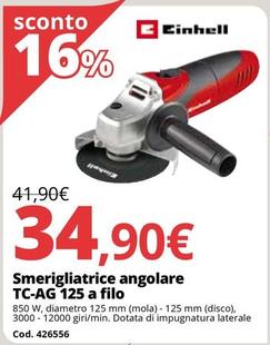 Offerta per Smerigliatrice Angolare TC-AG 125 A Fi Lo a 34,9€ in Bricoio
