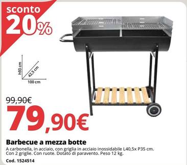 Offerta per Barbecue A Mezza Botte a 79,9€ in Bricoio