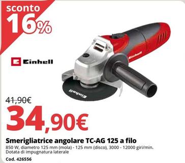 Offerta per Smerigliatrice angolare TC-AG 125 a filo a 34,9€ in Bricoio
