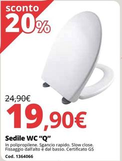 Offerta per Sedile WC “Q” a 19,9€ in Bricoio
