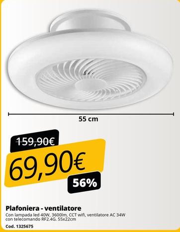 Offerta per Plafoniera - Ventilatore a 69,9€ in Bricoio