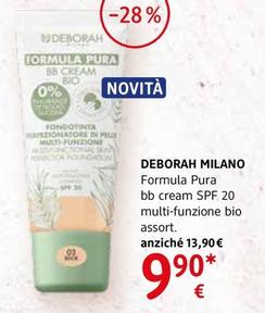 Offerta per Deborah Milano - Formula Pura Bb Cream Spf 20 a 9,9€ in dm