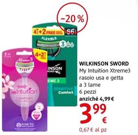 Offerta per Wilkinson Sword - My Intuition Xtreme3 Rasoio Usa E Getta a 3,99€ in dm