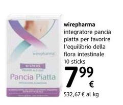 Offerta per Wirepharma - Integratore Pancia Piatta Per Favorire L'Equilibrio Della Flora Intestinale a 7,99€ in dm