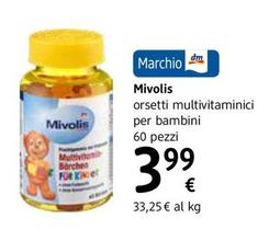 Offerta per Mivolis - Orsetti Multivitaminici Per Bambini a 3,99€ in dm