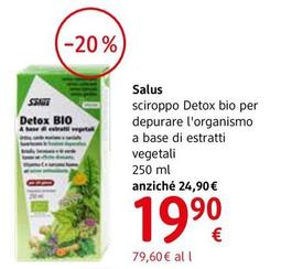 Offerta per Salus - Sciroppo Detox Bio Per Depurare L'Organismo a 19,9€ in dm