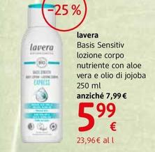 Offerta per Lavera - Basis Sensitiv Lozione Corpo Nutriente  a 5,99€ in dm
