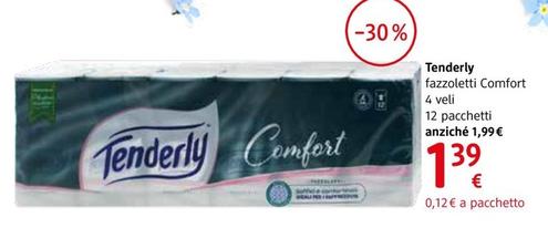 Offerta per Tenderly - Fazzoletti Comfort 4 Veli a 1,39€ in dm