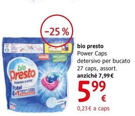 Offerta per Bio Presto - Power Caps Detersivo Per Bucato a 5,99€ in dm