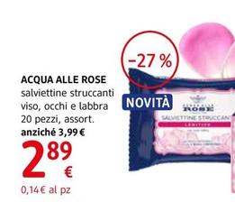 Offerta per Acqua Alle Rose - Salviettine Struccanti a 2,89€ in dm