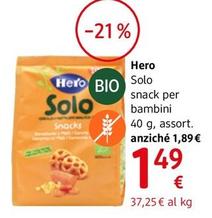 Offerta per Hero - Solo Snack Per Bambini a 1,49€ in dm