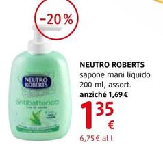 Offerta per Neutro Roberts - Sapone Mani Liquido a 1,35€ in dm