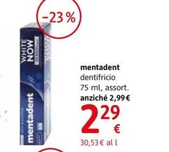 Offerta per Mentadent - Dentifricio a 2,29€ in dm