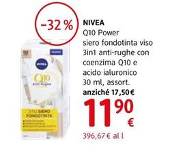 Offerta per Nivea - Q10 Power Siero Fondotinta Viso 3in1  a 11,9€ in dm
