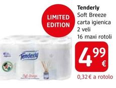 Offerta per Tenderly - Soft Breeze Carta Igienica 2 Veli 16 Maxi Rotoli a 4,99€ in dm