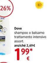 Offerta per Dove - Shampoo O Balsamo Trattamento Intensivo a 1,99€ in dm