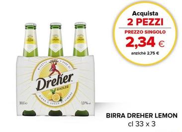 Offerta per Dreher - Birra Lemon a 2,34€ in Oasi