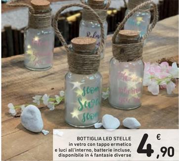 Offerta per Bottiglia Led Stelle a 4,9€ in Spazio Conad
