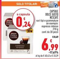 Offerta per Nescafé - Capsule Dolce Gusto a 6,99€ in Conad