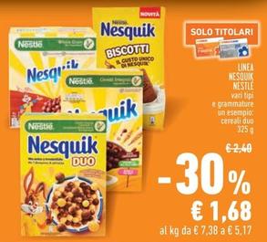 Offerta per Nestlè - Linea Nesquik a 1,68€ in Conad
