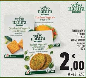 Offerta per Conad Verso Natura - Piatti Pronti Vegetali a 2€ in Conad