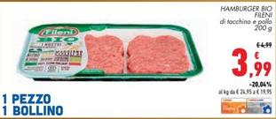 Offerta per Fileni - Hamburger Bio a 3,99€ in Conad