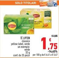 Offerta per Lipton Tea - Tè a 1,75€ in Conad