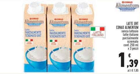 Offerta per Conad Alimentum - Latte UHT a 1,39€ in Conad City