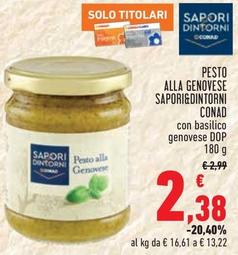 Offerta per Conad - Pesto Alla Genovese Sapori&Dintorni a 2,38€ in Conad City