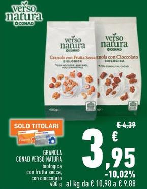 Offerta per Conad Verso Natura - Granola a 3,95€ in Conad City