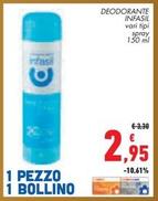 Offerta per Infasil - Deodorante a 2,95€ in Conad City