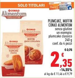 Offerta per Conad - Plumcake, Muffin Alimentum a 2,35€ in Conad City