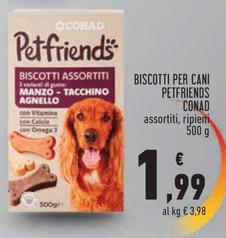 Offerta per Conad - Biscotti Per Cani Petfriends a 1,99€ in Conad City