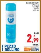 Offerta per Infasil - Deodorante a 2,99€ in Conad City